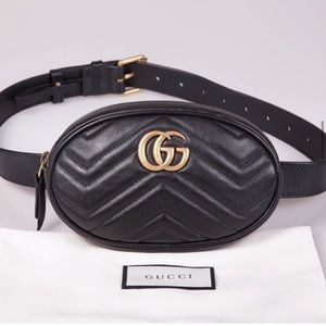 GG Marmont matelassé leather belt bag